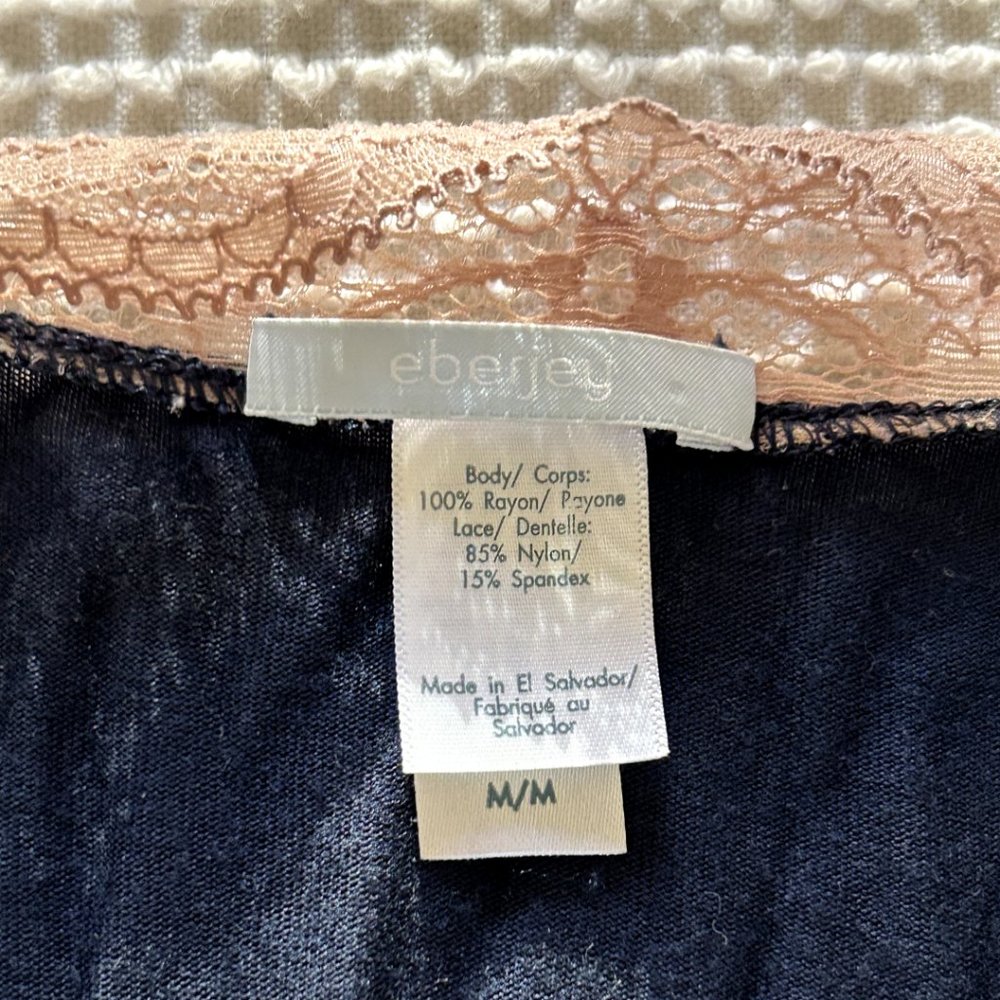 [LIKE NEW] eberjey navy robe, size M